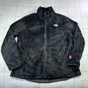 The North Face jacket Womens XXL Black PR Osito Fleece Breast Cancer Awareness